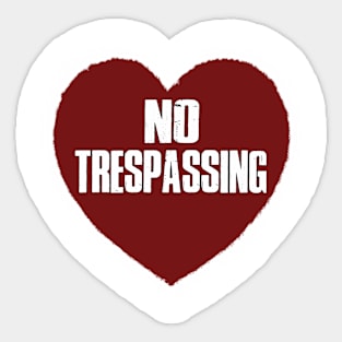 No Trespassing Sticker